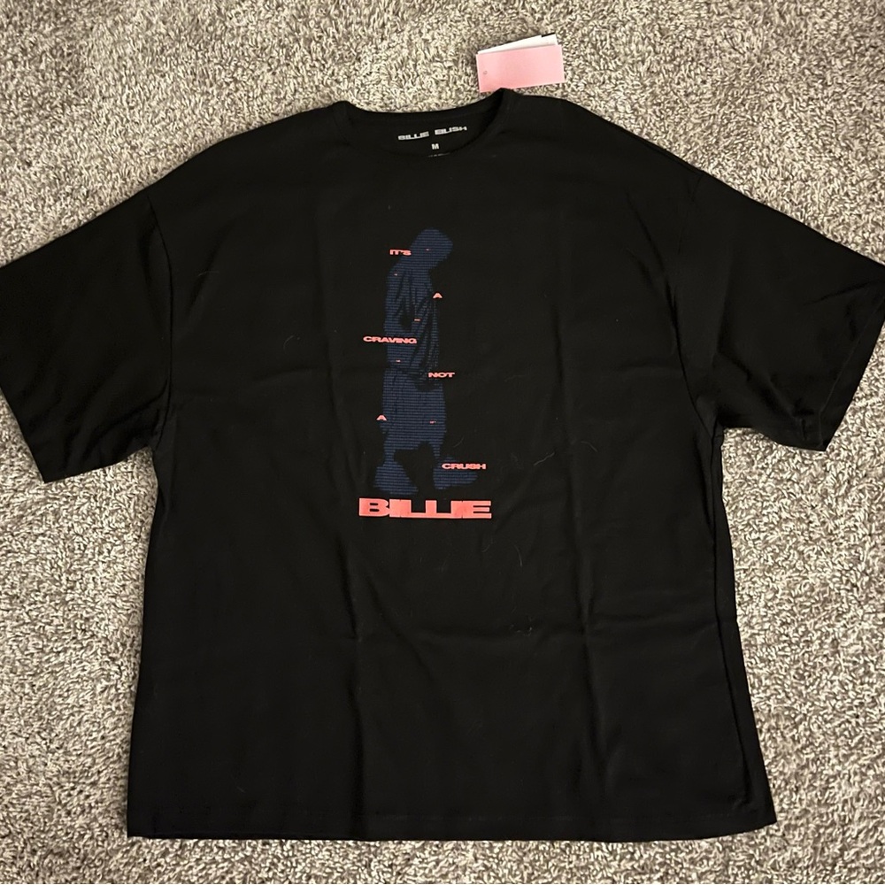 Blue Graphic Black T-Shirt